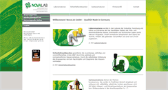 Desktop Screenshot of novalab-gmbh.de
