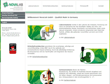Tablet Screenshot of novalab-gmbh.de